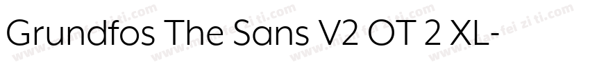 Grundfos The Sans V2 OT 2 XL字体转换